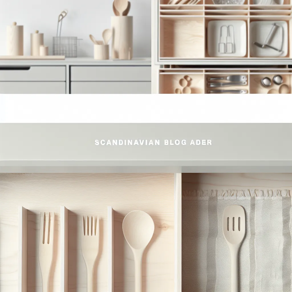 Nordic kitchen drawer organization